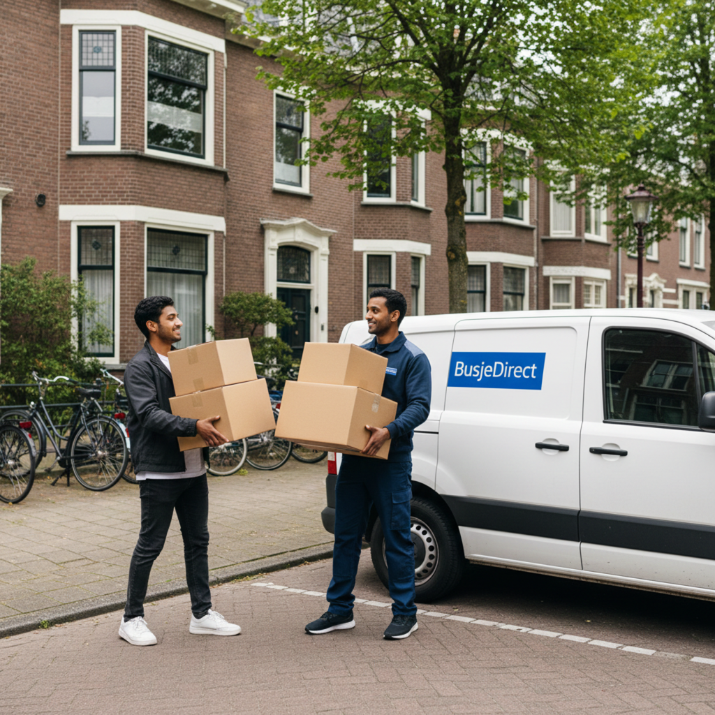 Kleine verhuizing studentenkamer
