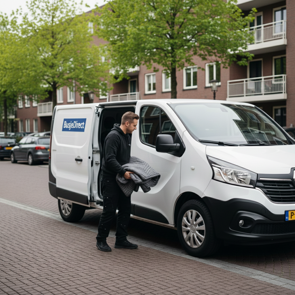 BusjeDirect chauffeur bij bestelbus